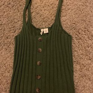 Button up tank top